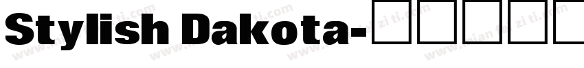 Stylish Dakota字体转换